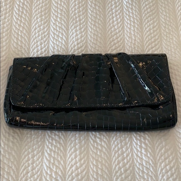 Lauren Merkin black patent clutch - Picture 1 of 7